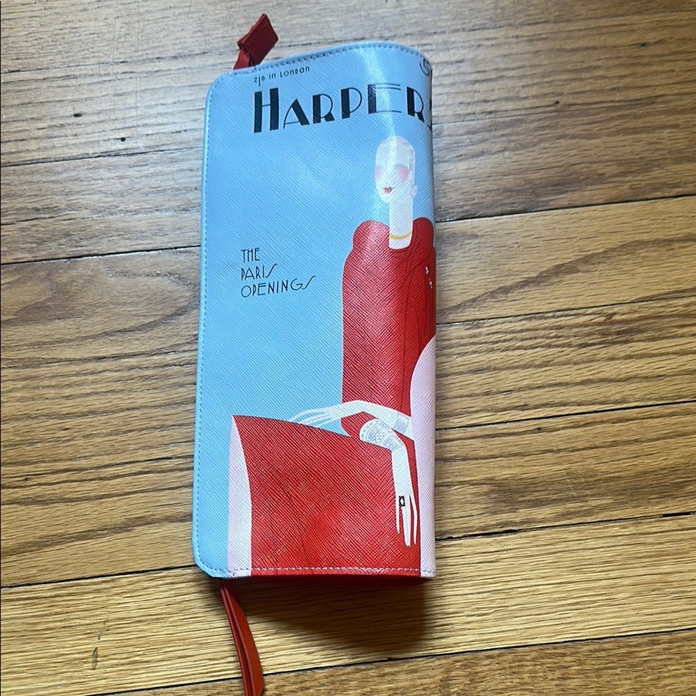Estee Lauder Harper’s Bazaar Red and Blue Cosmetic Bag